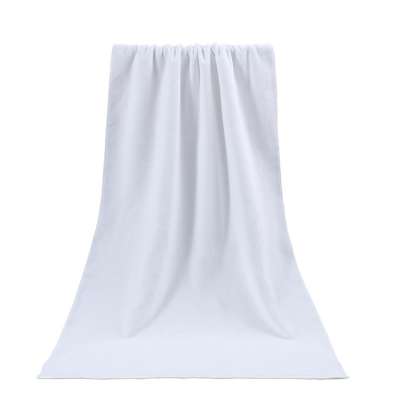 76*152cm Premium White Bath Towel Cotton Polyester Bath Towels for Sublimation